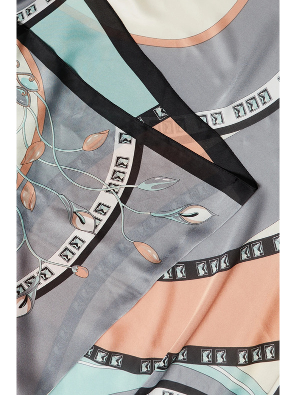 Moodo Gemusterter Schal mint Moodo