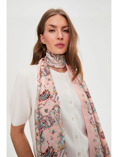 Moodo Schal mit Muster rosa Moodo