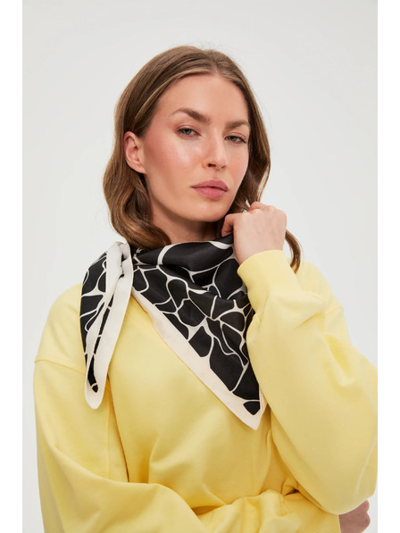 Moodo Gemustertes Tuch schwarz Moodo