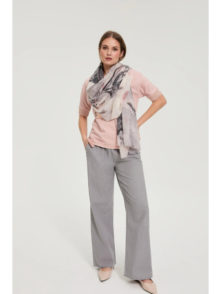 Moodo Gemusterter Schal rosa Moodo