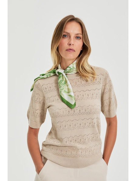 Moodo Gemustertes Tuch grün Moodo