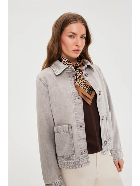 Moodo Tuch mit Leopardenmuster braun Moodo