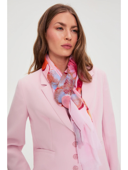 Moodo Schal mit Blüten rosa Moodo