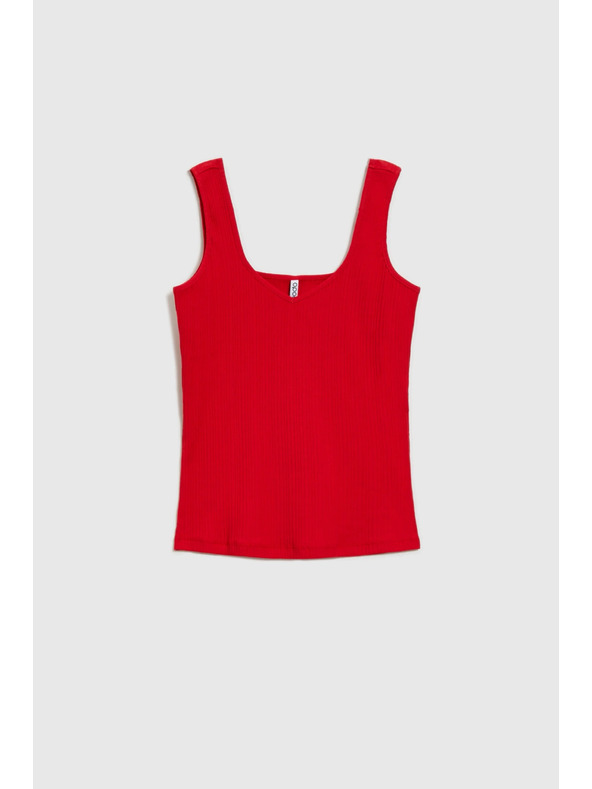 Moodo Geripptes Top rot Moodo