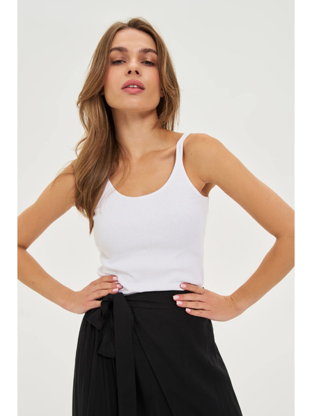 Moodo Baumwoll-Top weiß Moodo