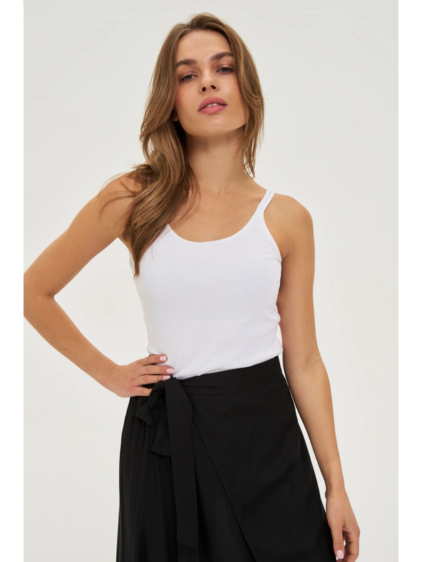 Moodo Baumwoll-Top weiß Moodo