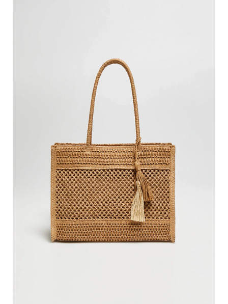 Moodo Beige Strandtasche Moodo