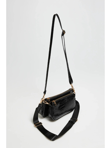 Moodo Doppelte schwarze Tasche Moodo