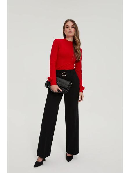 Moodo Schwarze Tasche mit doppeltem Griff Moodo