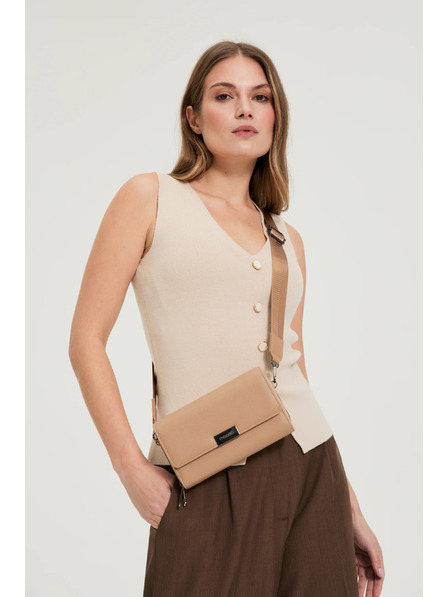Moodo Kleine beige Tasche Moodo