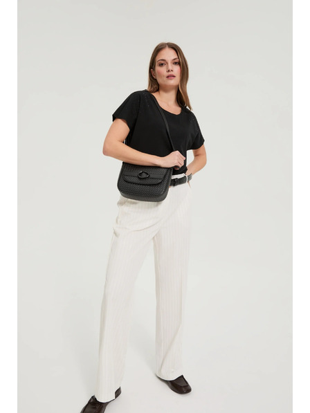 Moodo Kleine schwarze Umhängetasche Moodo