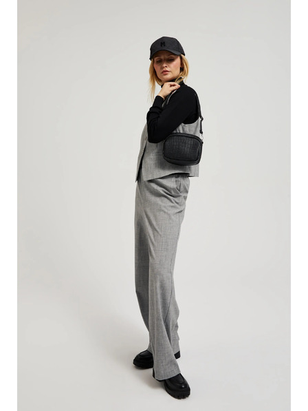 Moodo Kleine schwarze Tasche aus Öko-Leder Moodo