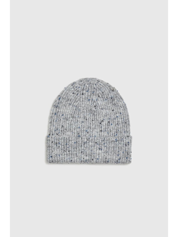 Moodo Gerippte Mütze grau Moodo