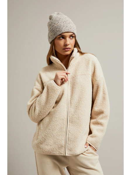 Moodo Gerippte Mütze beige Moodo