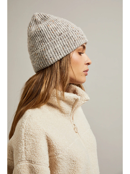 Moodo Gerippte Mütze beige Moodo