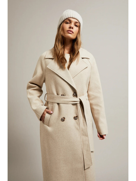 Moodo Warme Mütze mit Wollanteil beige Moodo