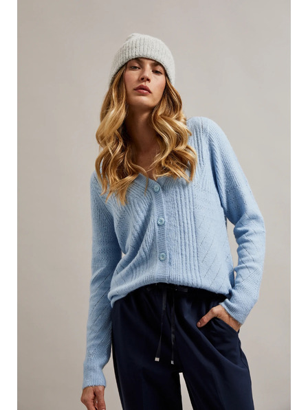 Moodo Fischgrätmuster Mütze grau Moodo