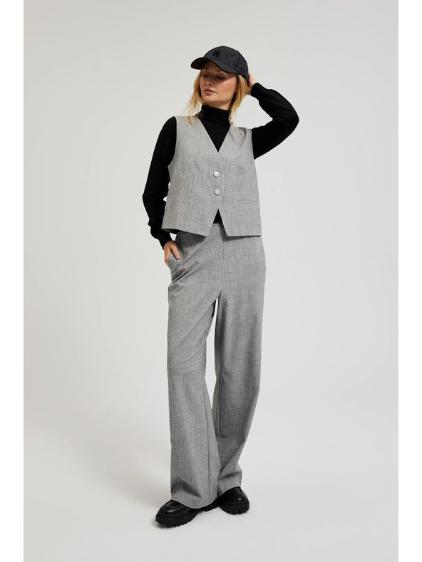 Moodo Elegante Weste grau Moodo