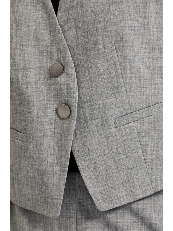 Moodo Elegante Weste grau Moodo