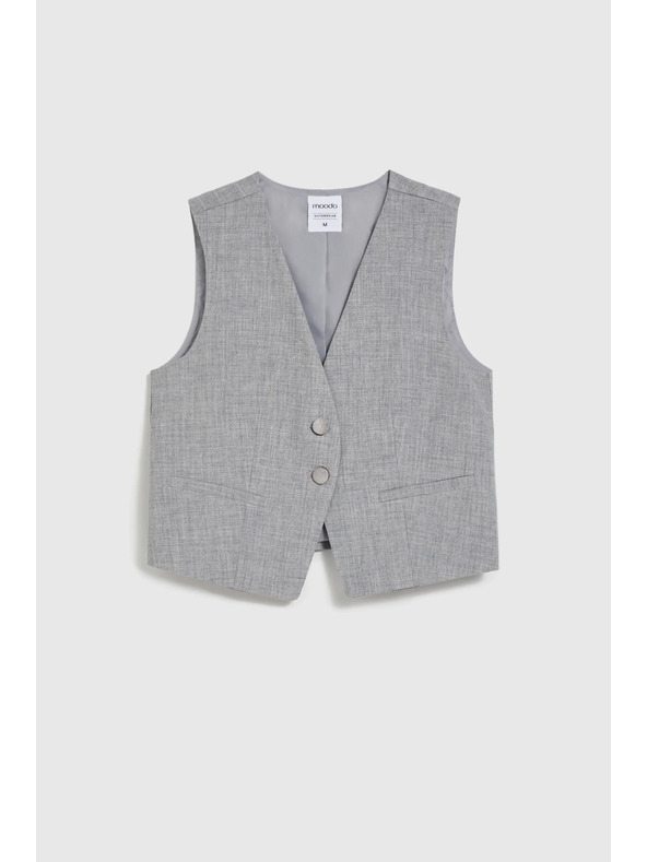 Moodo Elegante Weste grau Moodo