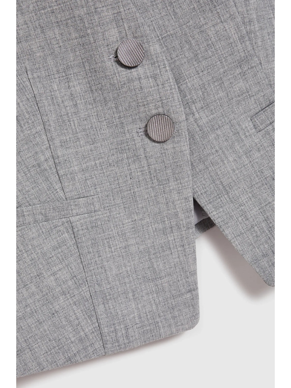 Moodo Elegante Weste grau Moodo