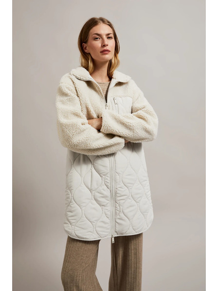 Moodo Beige Teddy-Jacke Moodo