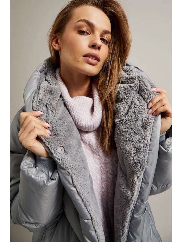 Moodo Gesteppte Jacke grau Moodo