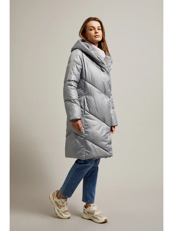 Moodo Gesteppte Jacke grau Moodo