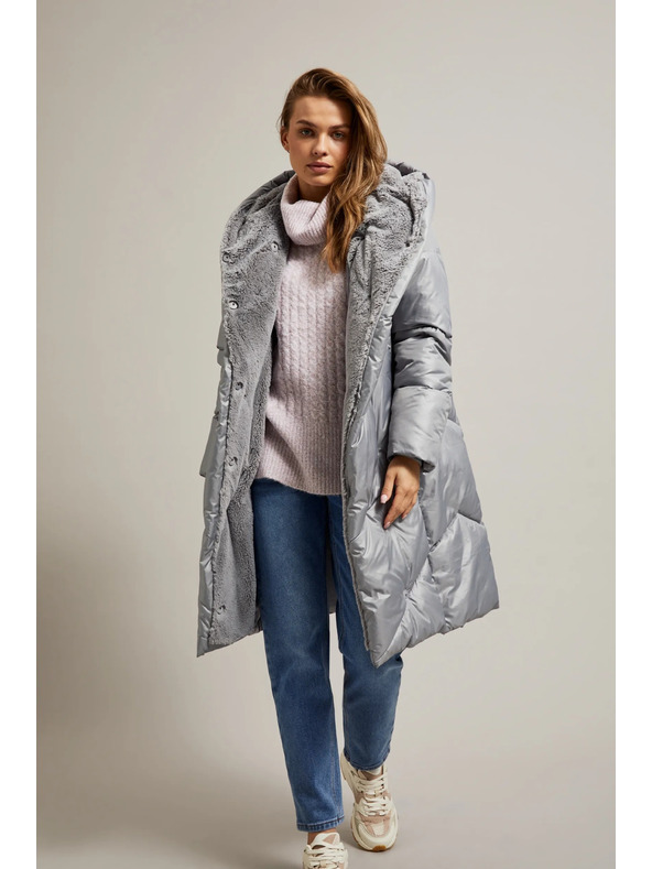 Moodo Gesteppte Jacke grau Moodo