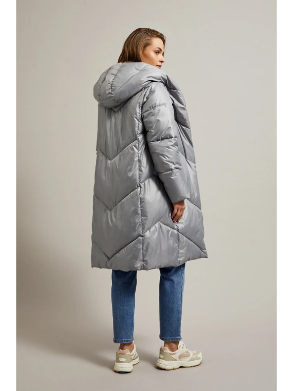 Moodo Gesteppte Jacke grau Moodo