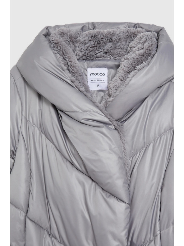 Moodo Gesteppte Jacke grau Moodo