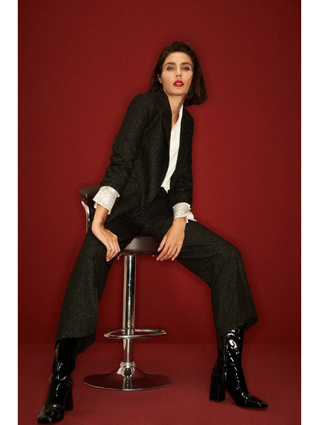 Moodo Sakko mit Dreiviertelärmel in Schwarz Moodo