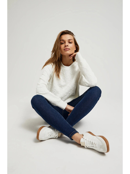 Moodo Blaue Baumwoll-Slim-Jeans Moodo