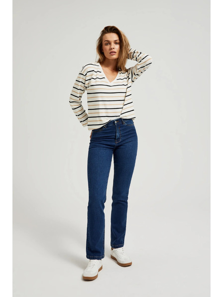 Moodo Blaue gerade Jeans Moodo