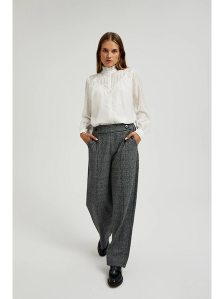 Moodo Graue gerade Hose in Klasse-Optik Moodo