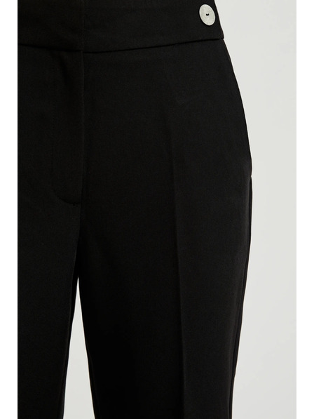 Moodo Elegante schwarze schmale Hose Moodo