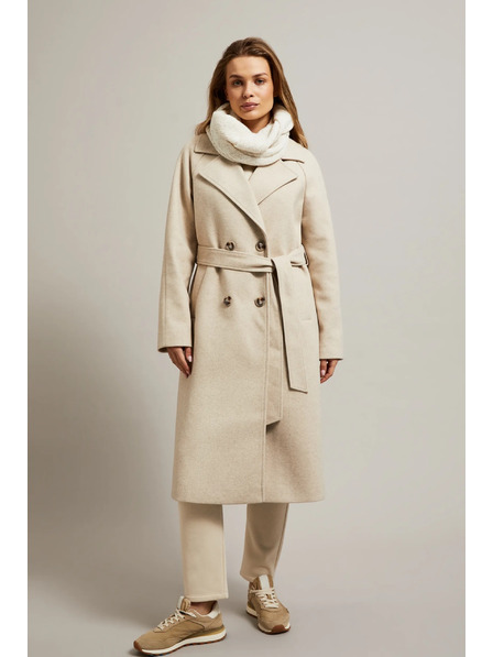 Moodo Beiger Schal aus strukturiertem Material Moodo