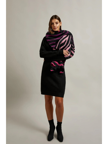 Moodo Rosa Schal mit Tiermuster Moodo