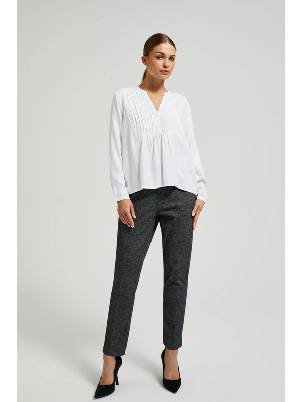 Moodo Langarmhemd weiß von Moodo