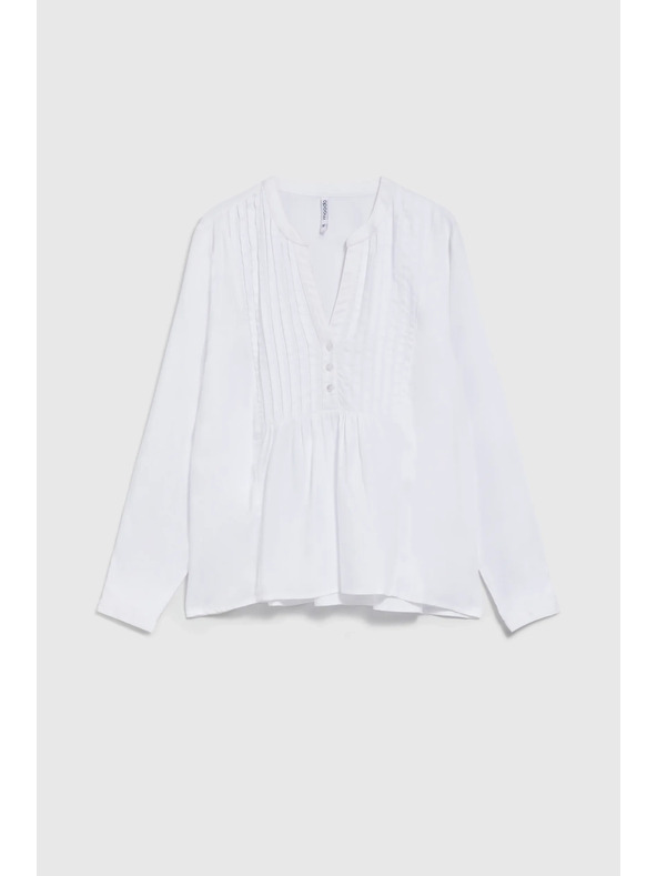 Moodo Langarmhemd weiß von Moodo