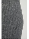 Moodo Gestrickter Midirock grau Moodo
