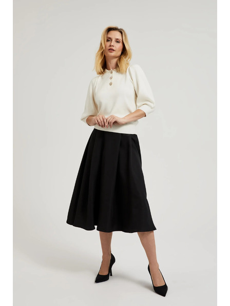 Moodo Ausgestellter Rock schwarz Moodo