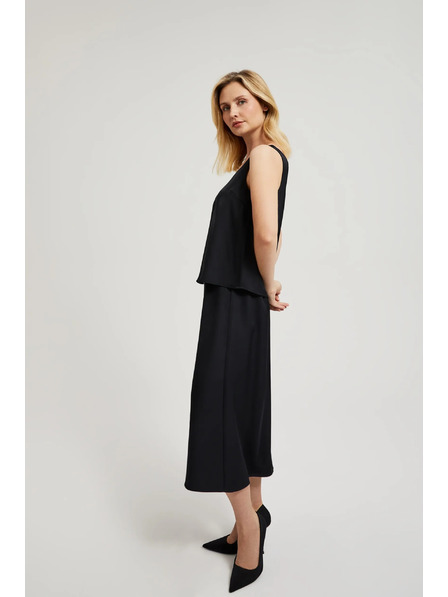 Moodo Schwarzer A-Linien Rock Moodo