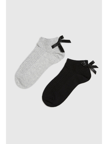 Moodo 2er-Pack Socken mit Schleife Moodo
