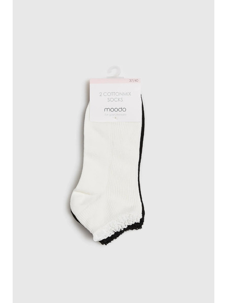 Moodo 2er-Pack Baumwollsocken Moodo