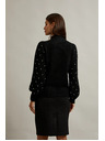Moodo Pullover mit Perlen schwarz Moodo