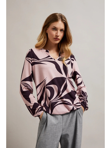 Moodo Pullover mit geometrischem Muster in Rosa von Moodo