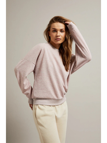 Moodo Sweatjacke mit offenem Rücken rosa Moodo