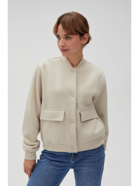 Moodo Beige Bomberjacke Moodo