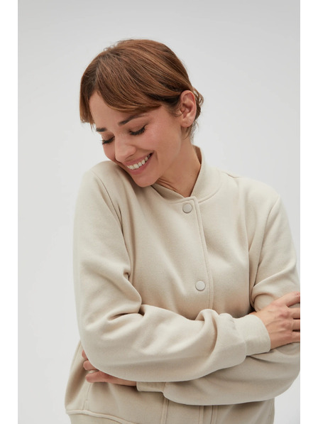 Moodo Beige Bomberjacke Moodo